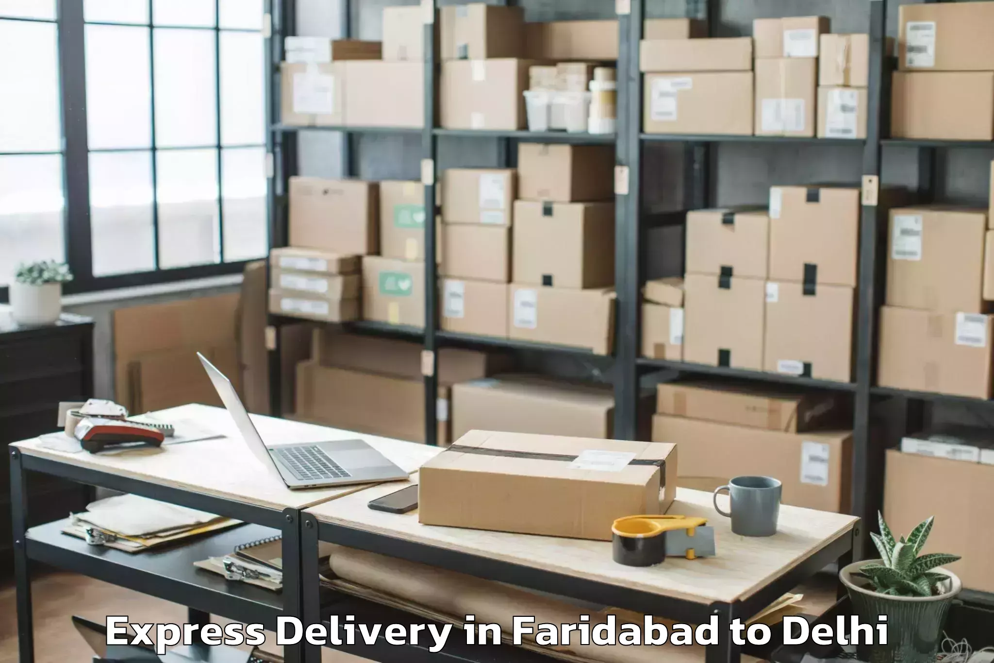 Get Faridabad to Delhi Technological University Express Delivery